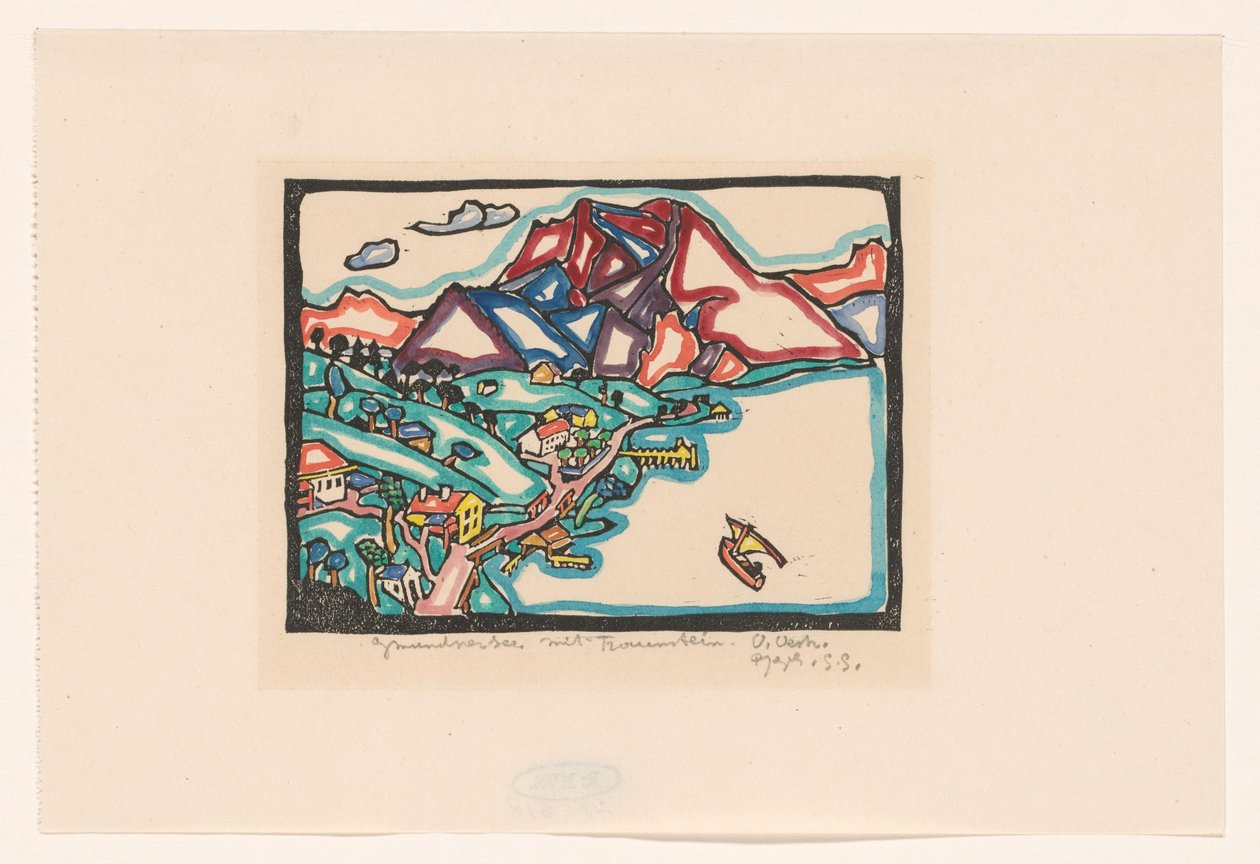 Gmünder See mit Traunstein - Reijer Stolk (signed by artist)