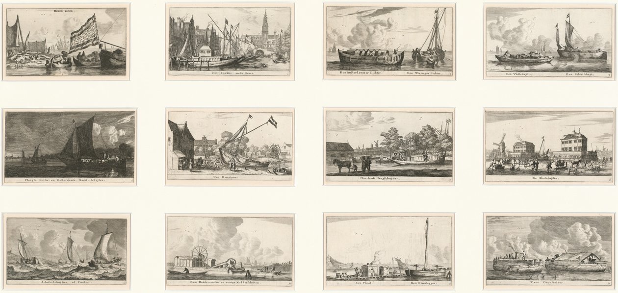 Verscheÿde Schepen en Gesichten van Amstelredam : Partie III - Reinier Nooms, called Zeeman