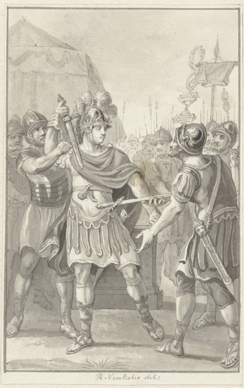 Germanicus prête serment à Tibère - Reinier Vinkeles (I)