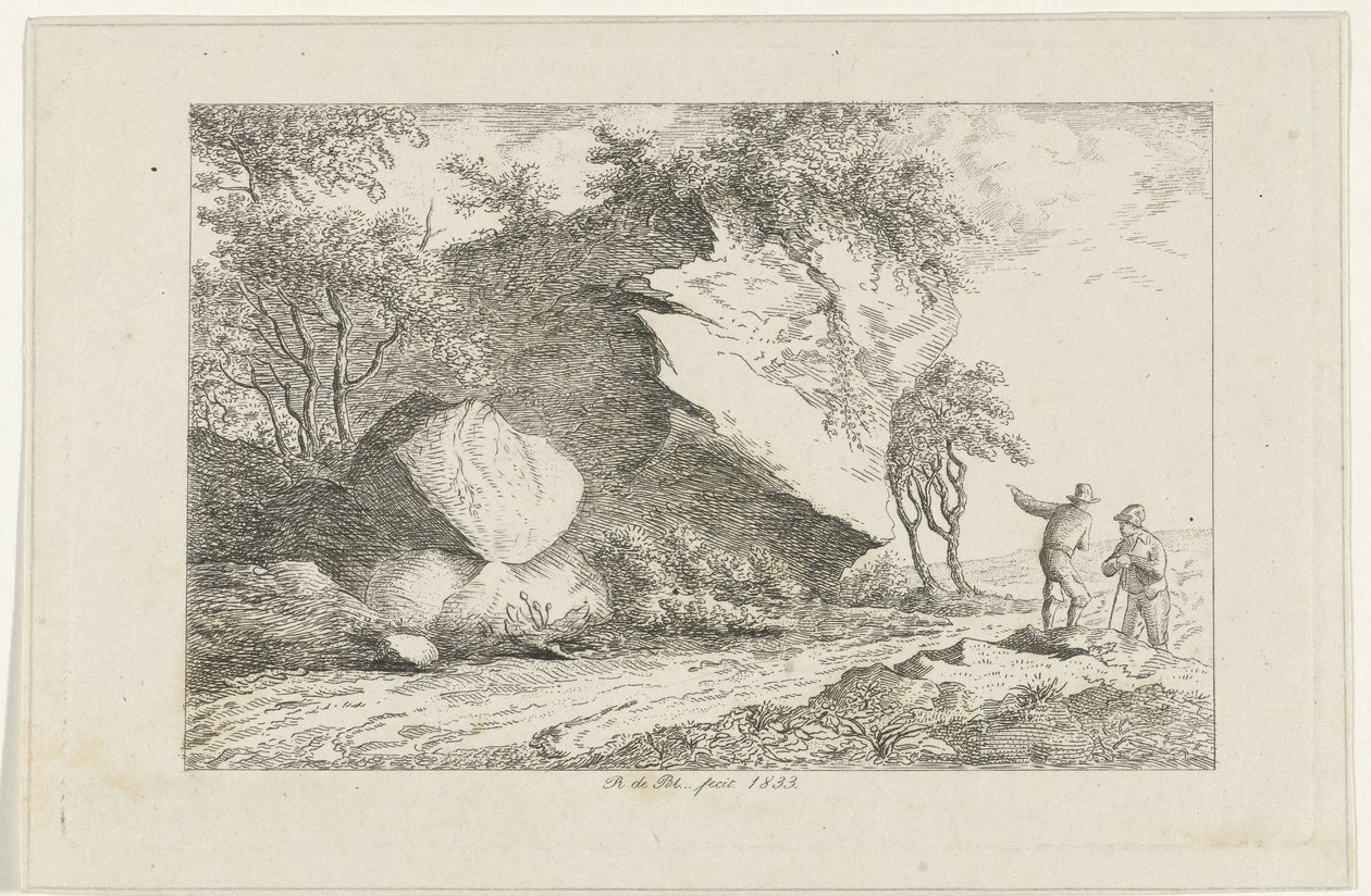 Paysage avec deux figures près d