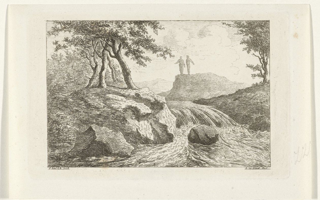 Paysage avec cascade - Reinierus Albertus Ludovicus baron van Isendoorn à Blois