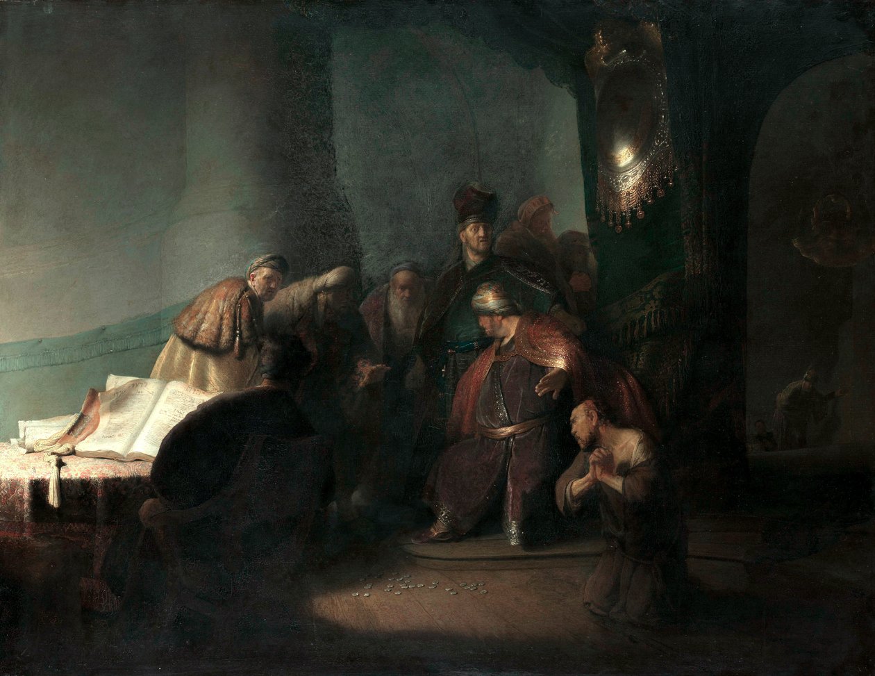 Judas rendant les trente pièces d