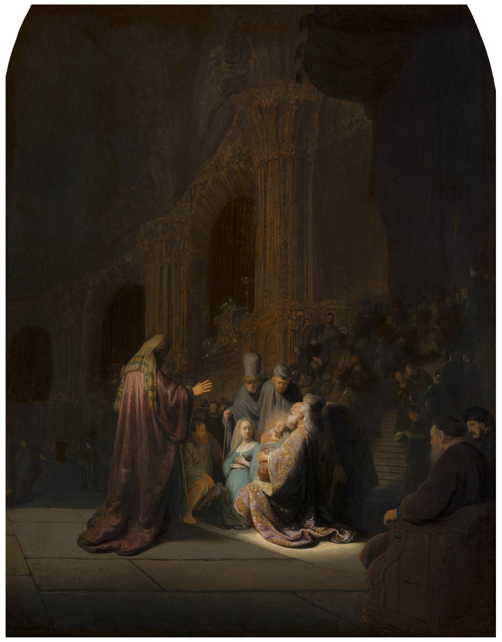Le chant de louange de Siméon, 1631 - Rembrandt van Rijn