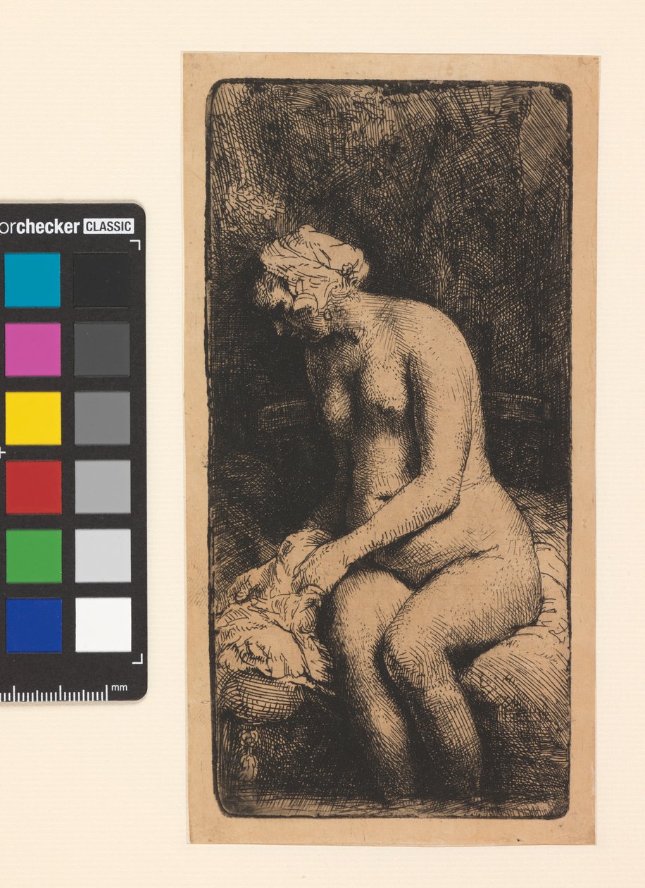 AD.12.39-162 Femme se baignant, 1658 - Rembrandt van Rijn
