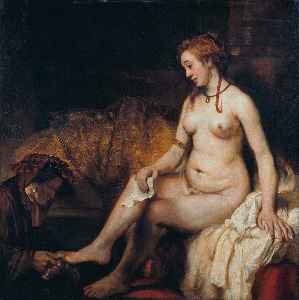 Bethsabée avec la lettre de David - Rembrandt van Rijn