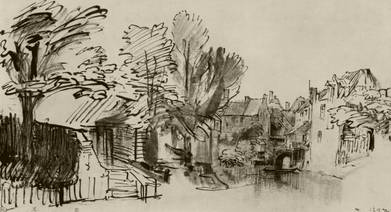 Le Singel à Amersfoort - Rembrandt van Rijn