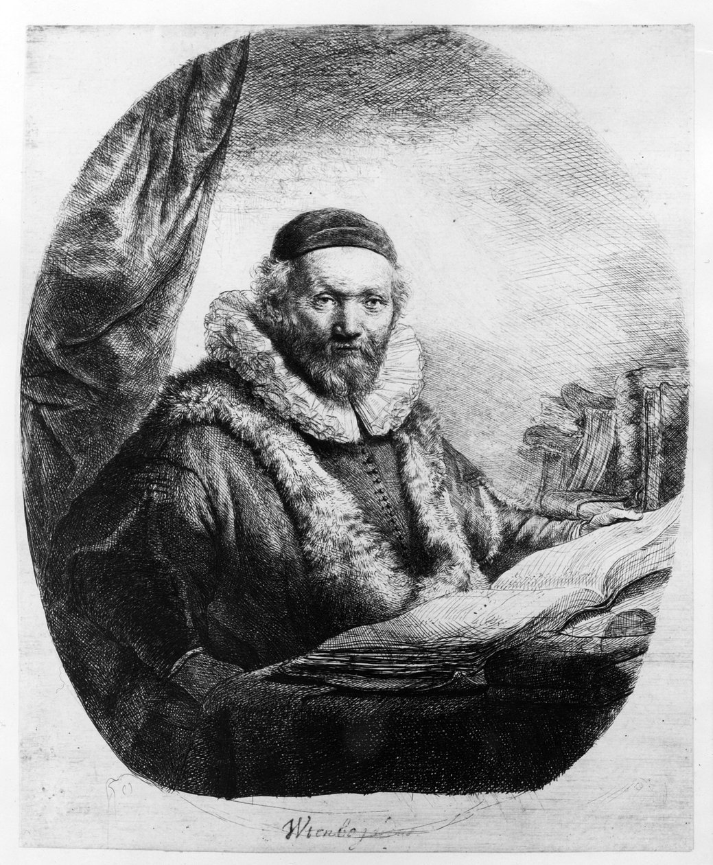 Jan Uytenbogaert, Prédicateur des Remonstrants, 1635 - Rembrandt van Rijn