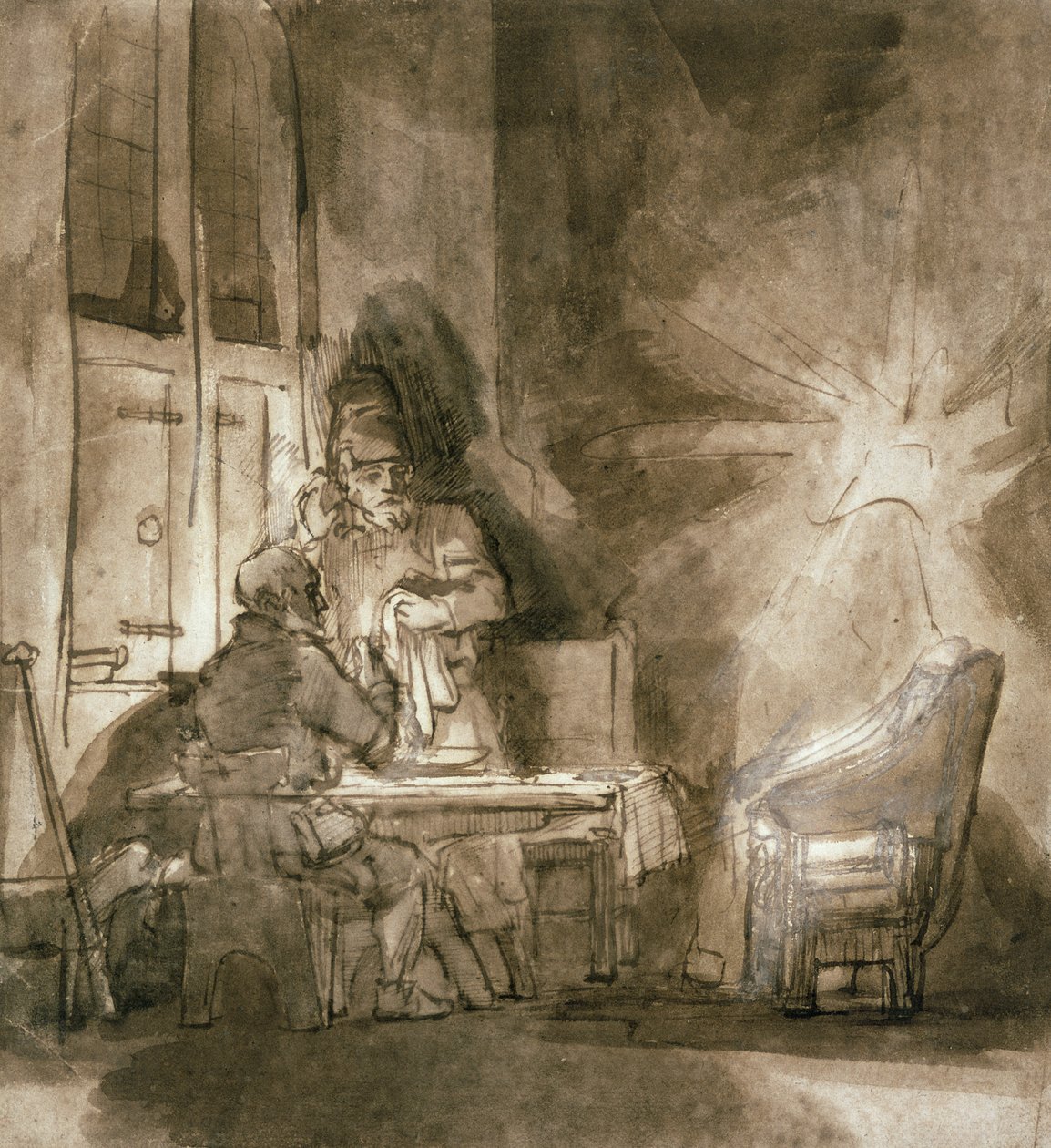 No.2139 Souper à Emmaüs, vers 1648-9 - Rembrandt van Rijn