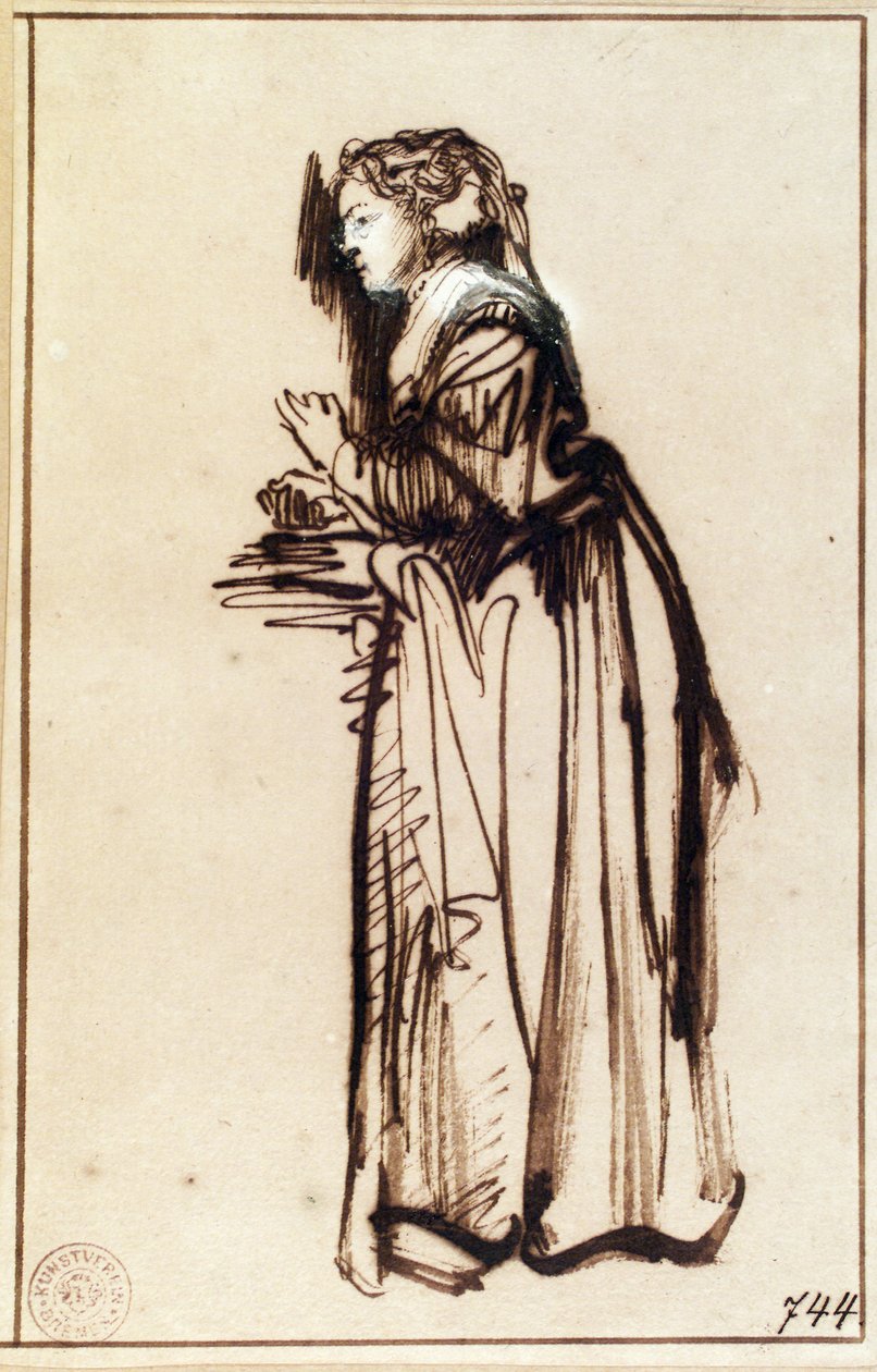 Saskia à sa toilette - Rembrandt van Rijn