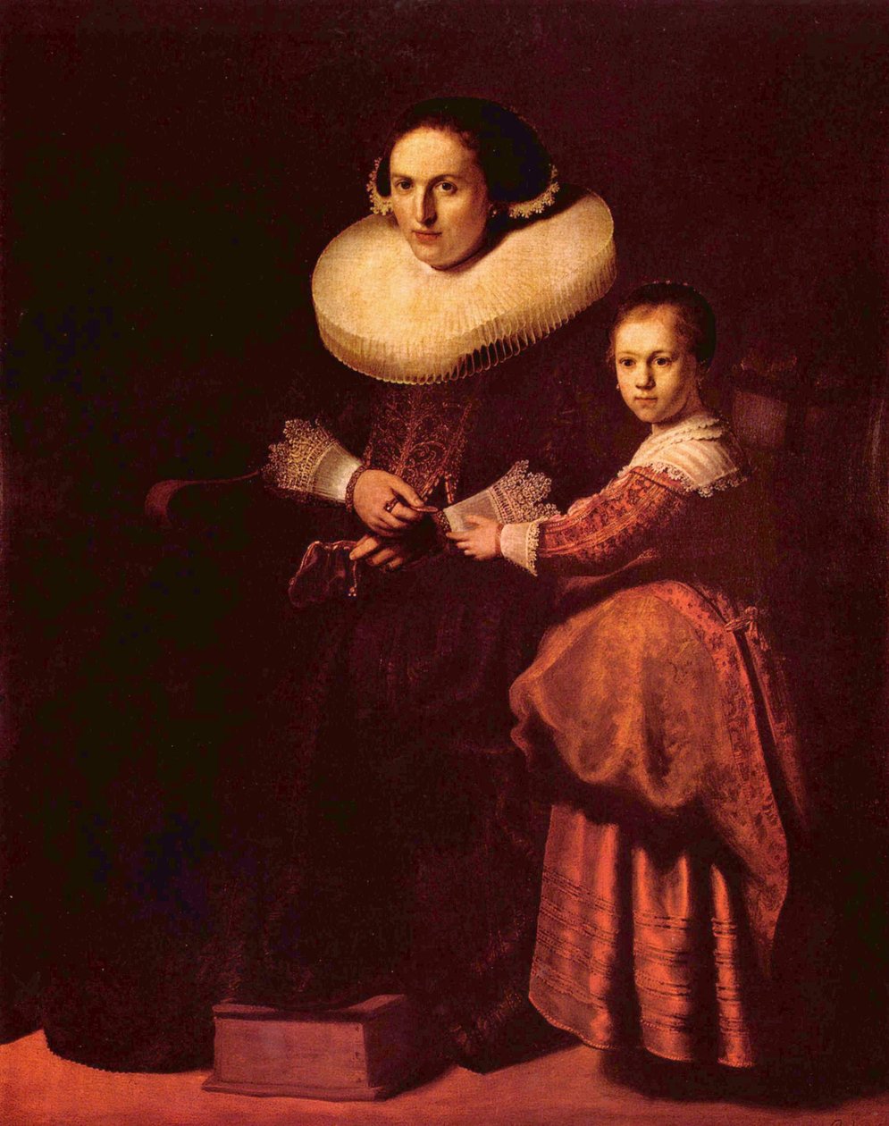 Susanna van Collen et sa fille Anna - Rembrandt van Rijn
