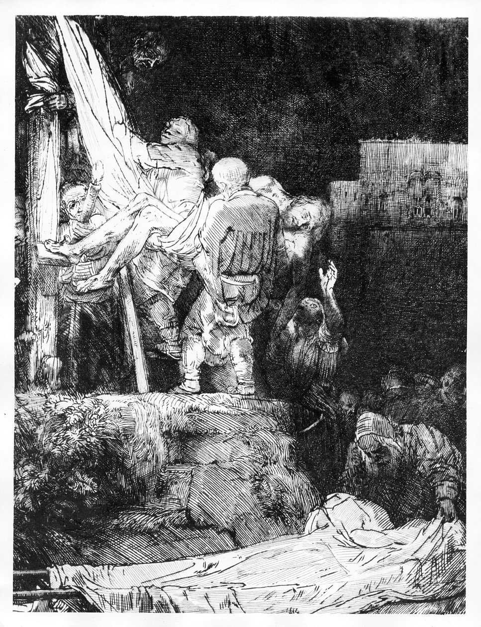 La descente de croix avec une torche, 1654 - Rembrandt van Rijn