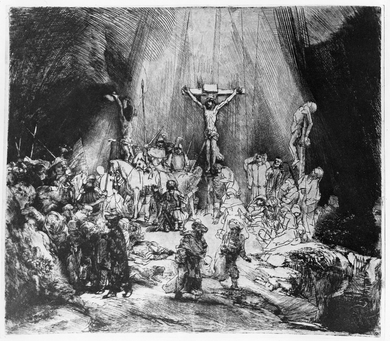 Les Trois Croix, 1653 - Rembrandt van Rijn