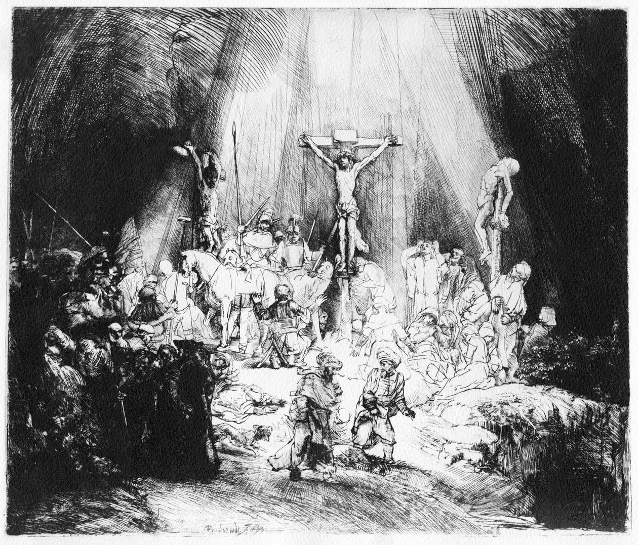Les Trois Croix, 1653 - Rembrandt van Rijn