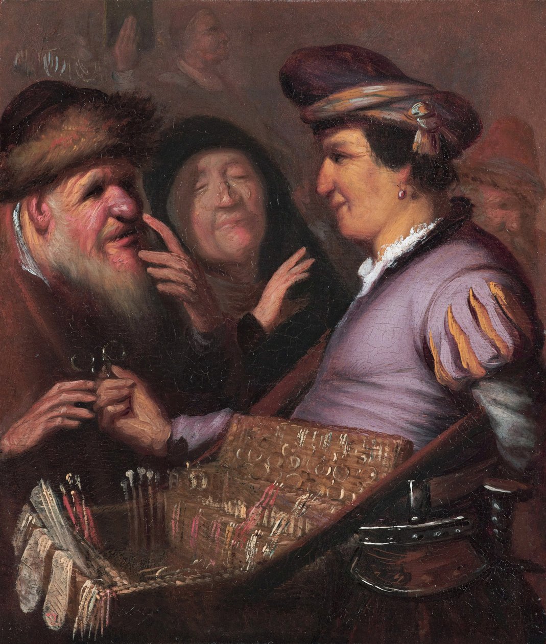 Le colporteur de lunettes - Rembrandt van Rijn