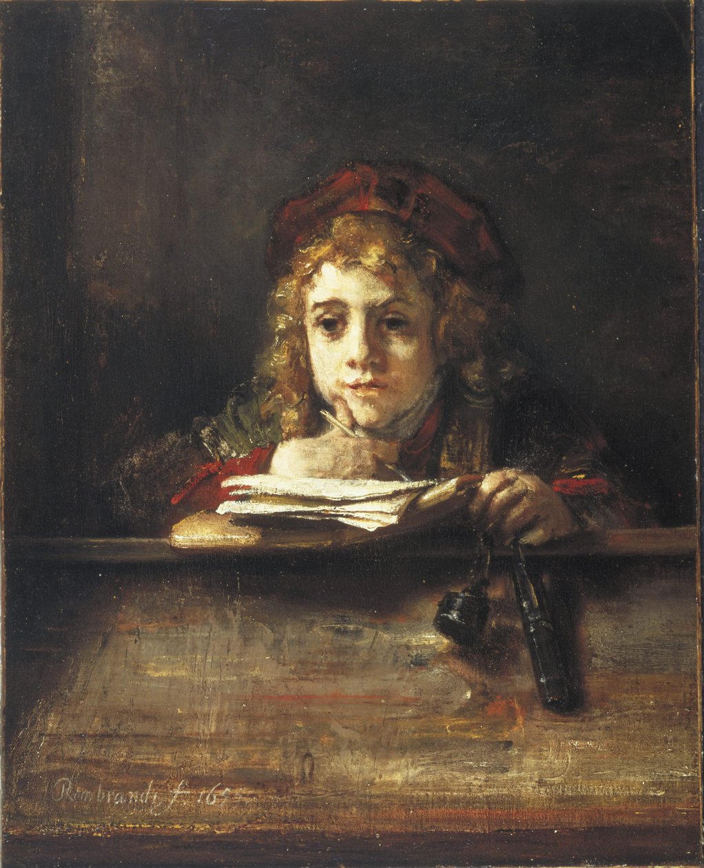 Titus à son bureau - Rembrandt van Rijn