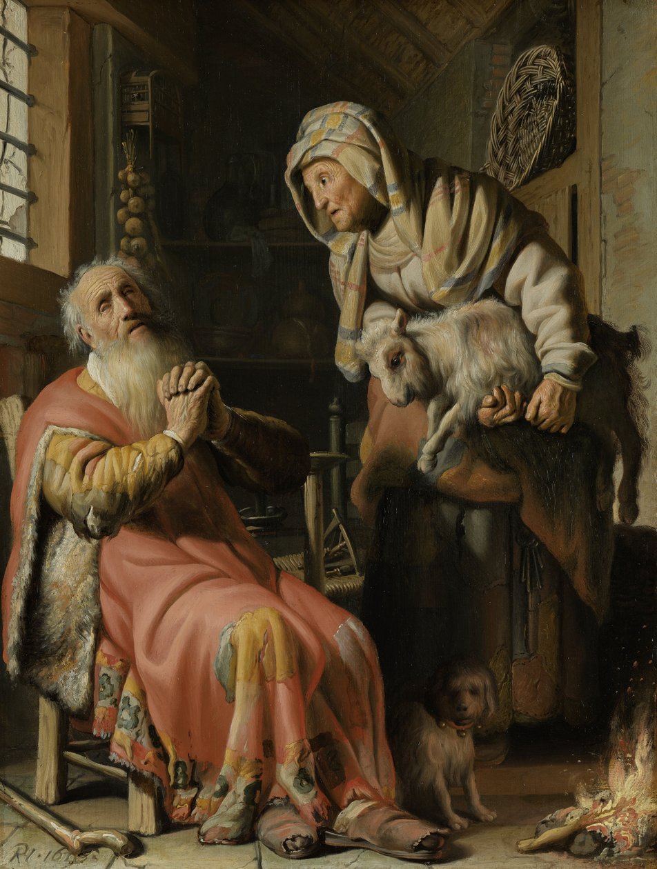 Tobie et Anna avec le chevreau - Rembrandt van Rijn
