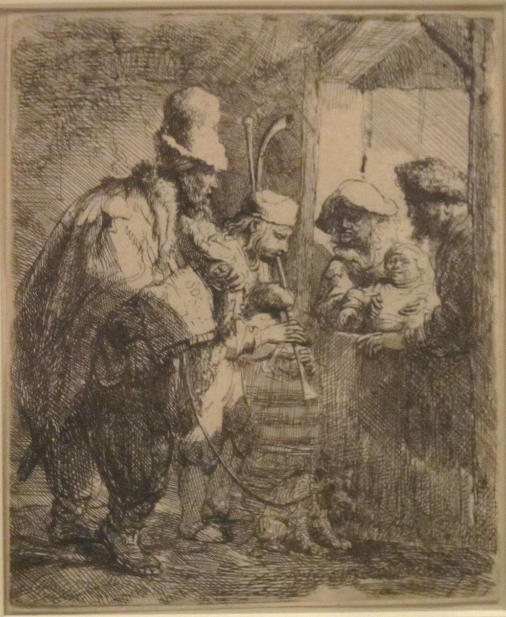 Les musiciens ambulants - Rembrandt