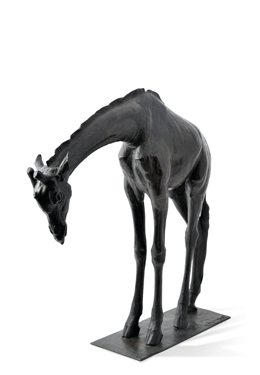 Grande girafe avec tête baissée, modelée 1909-10, coulée avant 1913 - Rembrandt Bugatti