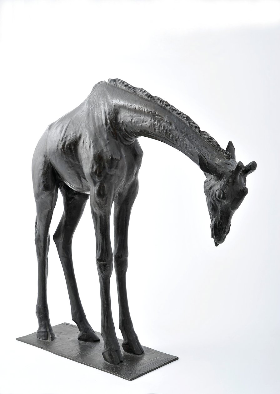 Grande girafe avec tête baissée, modelée 1909-10, coulée avant 1913 - Rembrandt Bugatti
