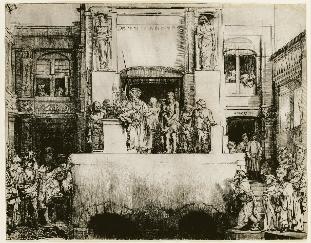 Le Christ présenté au peuple - Rembrandt van Rijn