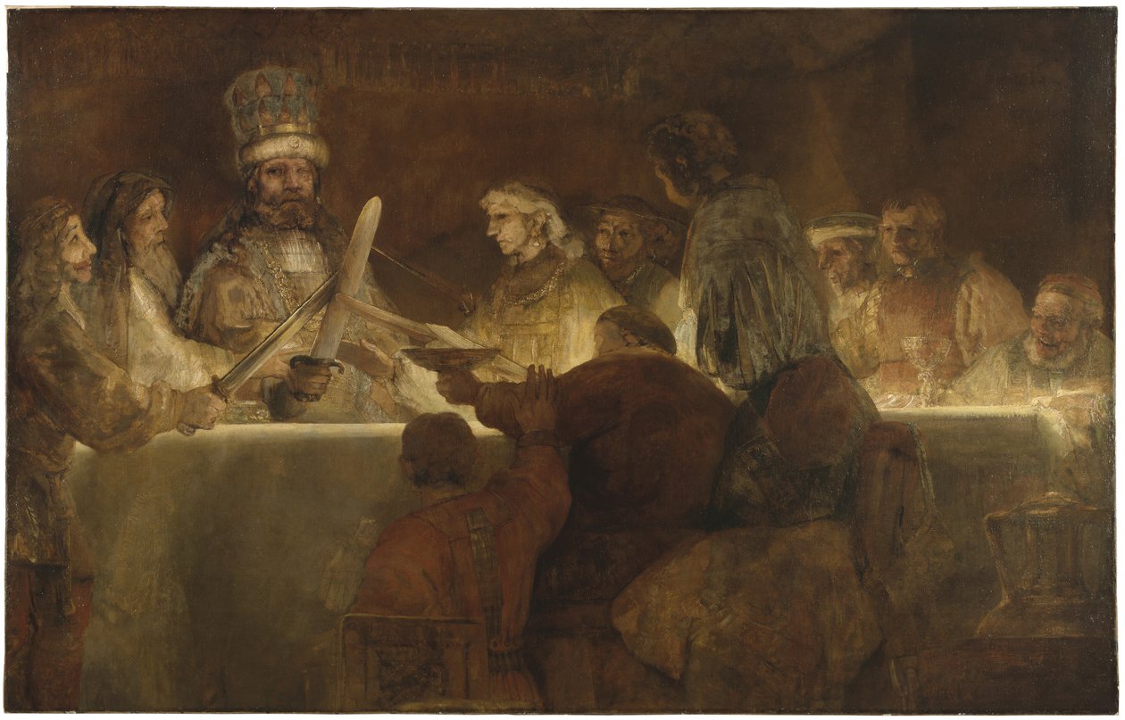 La conspiration des Bataves sous Claudius Civilis, vers 1666 - Rembrandt van Rijn