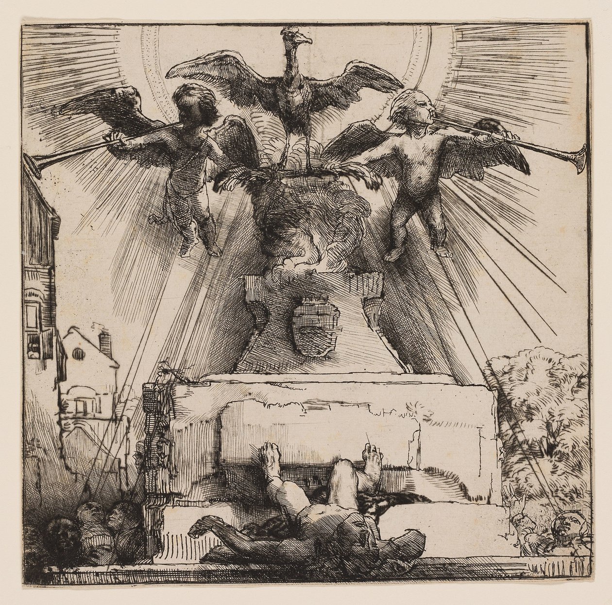 Le Phénix ou La Statue Renversée - Rembrandt Harmensz. van Rijn