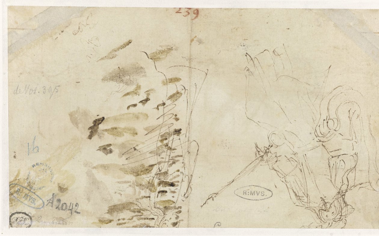 Haman devant Assuérus - Rembrandt van Rijn (school of)