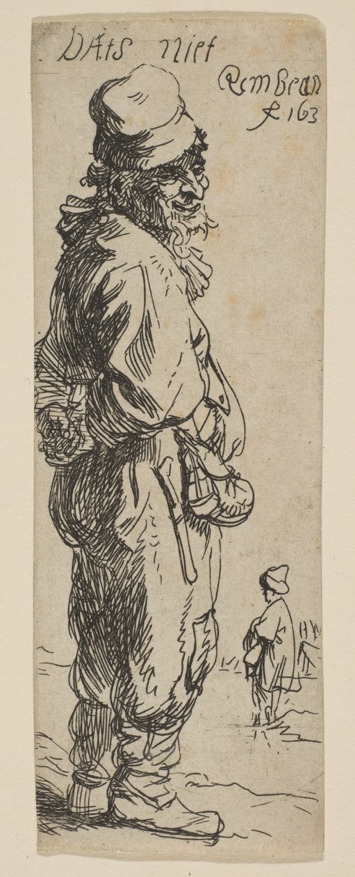 Un paysan répondant : Dats niet, 1634 - Rembrandt van Rijn