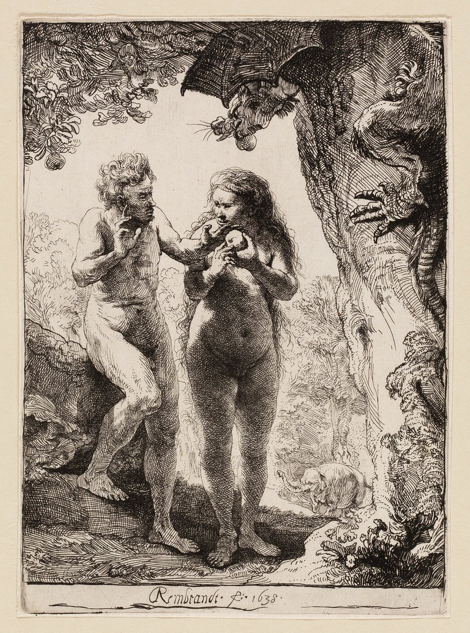 Adam et Eve - Rembrandt van Rijn