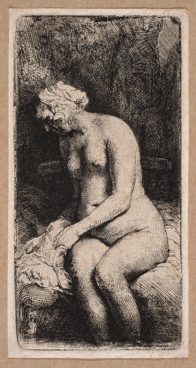 Nu de femme « les pieds plongés dans l