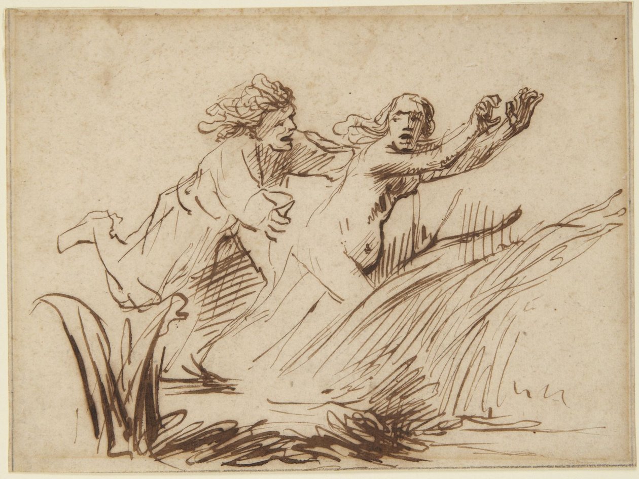 Apollon et Daphné - Rembrandt van Rijn