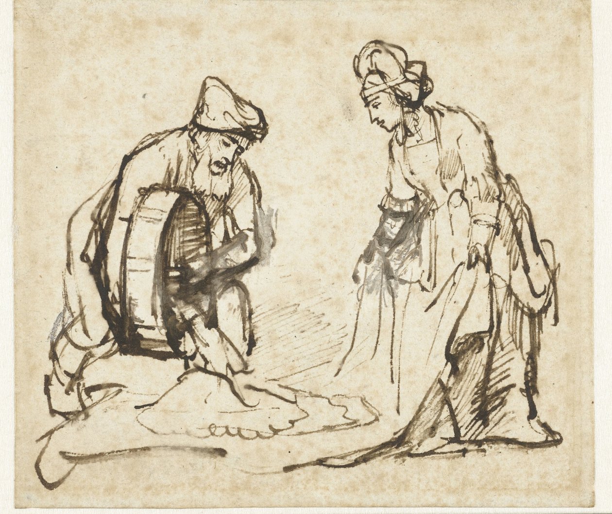 Boaz et Ruth - Rembrandt van Rijn