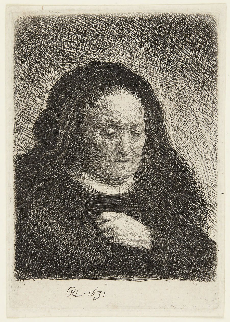Buste de la mère de Rembrandt - Rembrandt van Rijn
