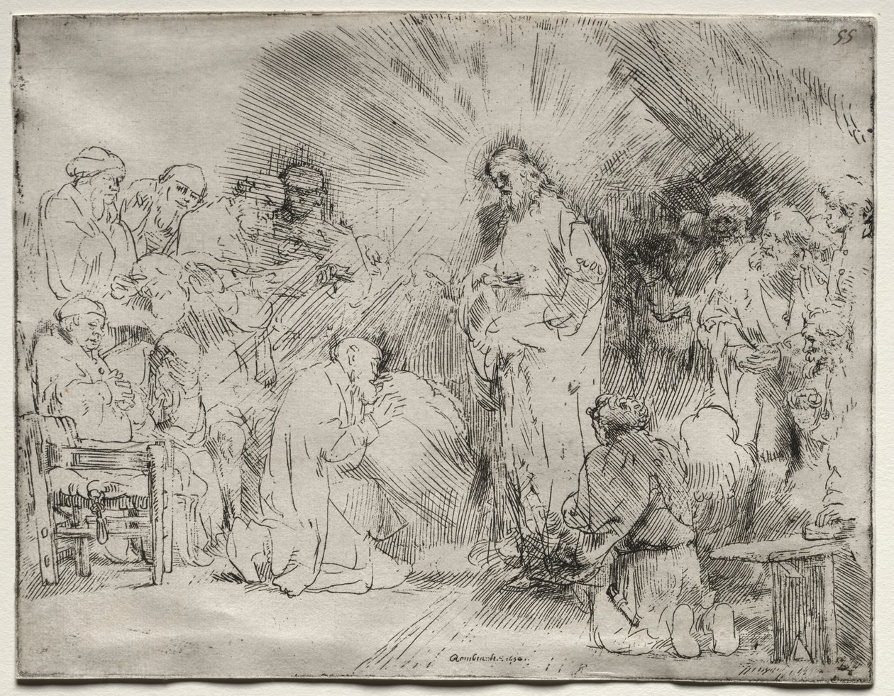 Le Christ apparaissant aux apôtres, 1656 - Rembrandt van Rijn