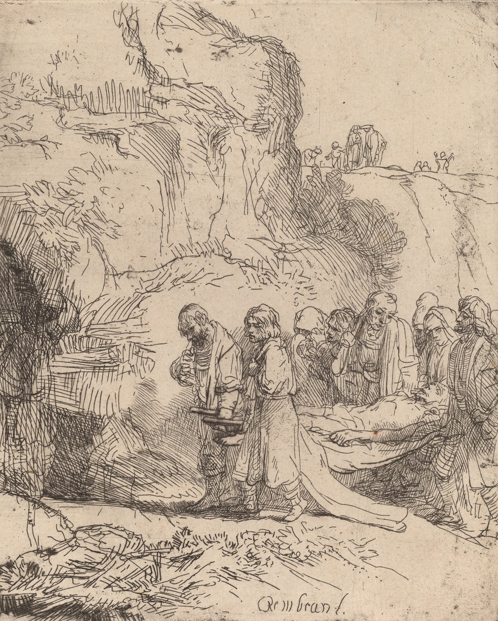 Le Christ porté au tombeau, vers 1645 - Rembrandt van Rijn