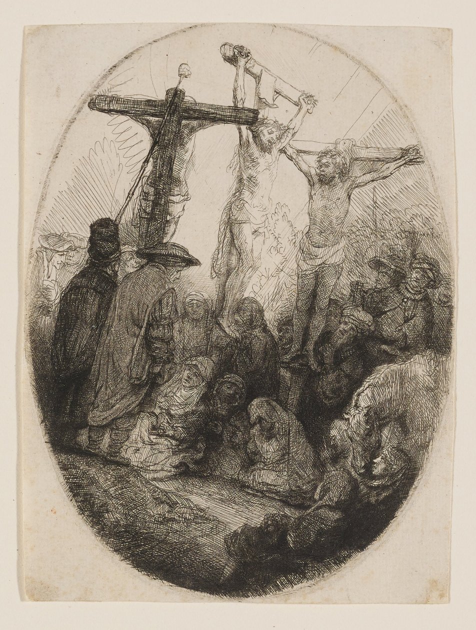 Le Christ crucifié entre deux larrons - Rembrandt van Rijn
