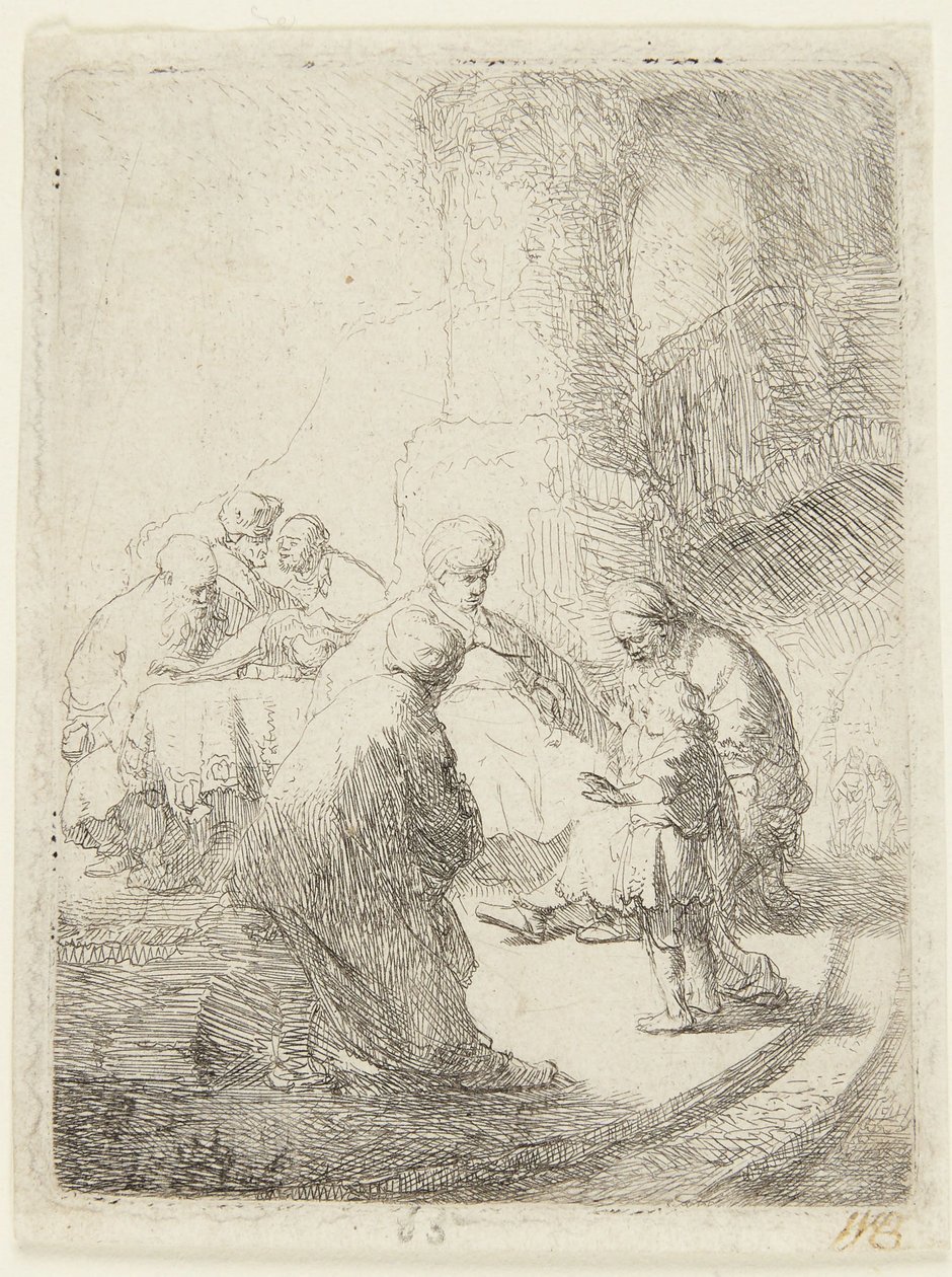 Le Christ discutant avec les docteurs - Rembrandt van Rijn