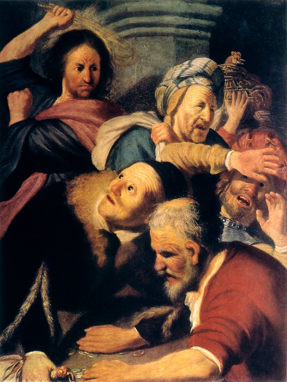 Christ chasse les marchands du temple, 1626 - Rembrandt van Rijn