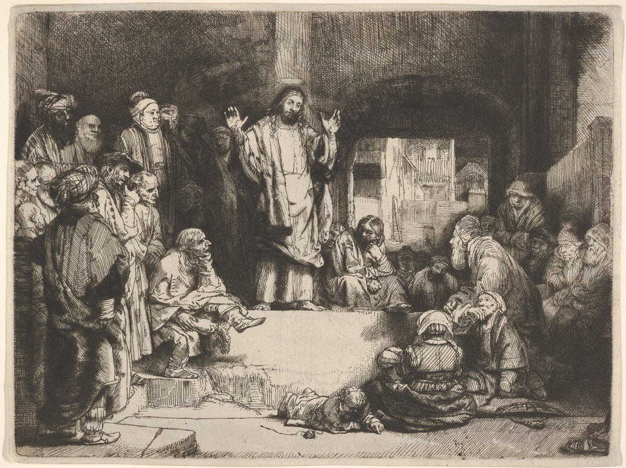 Le Christ prêchant, appelé La Petite Tombe, vers 1657 - Rembrandt van Rijn