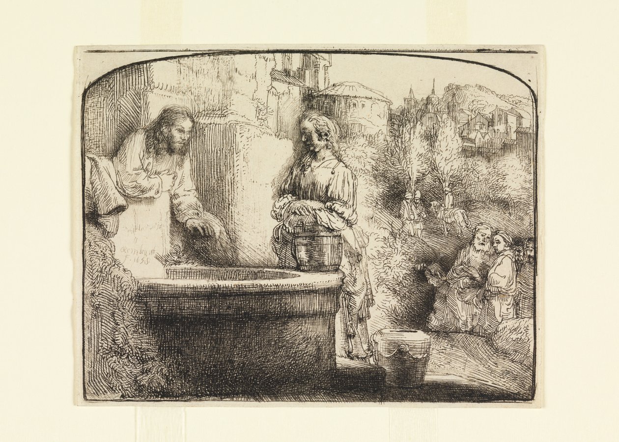 Christ et la Femme de Samarie - Rembrandt van Rijn