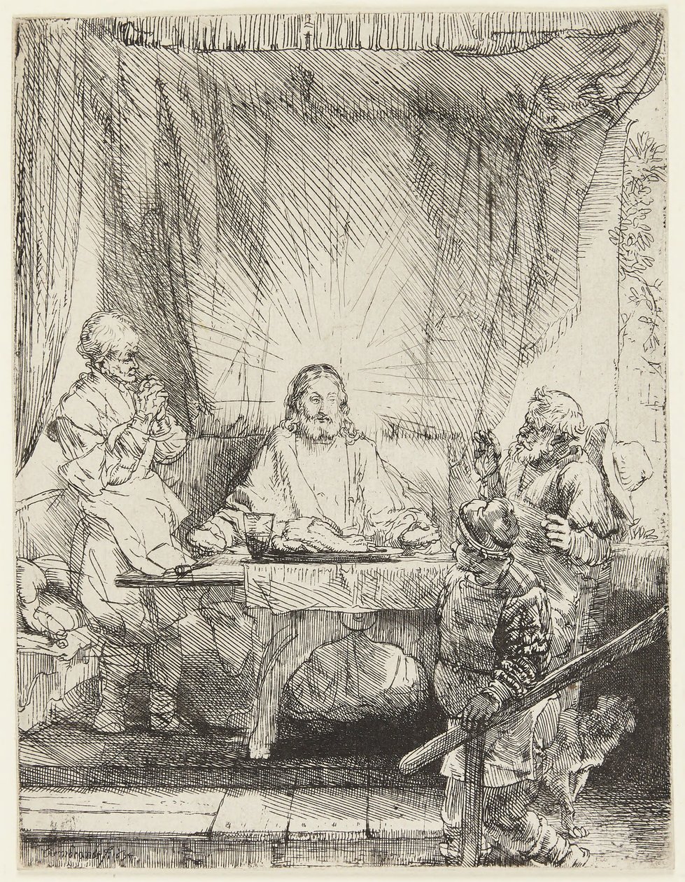 Le Christ à Emmaüs - Rembrandt van Rijn
