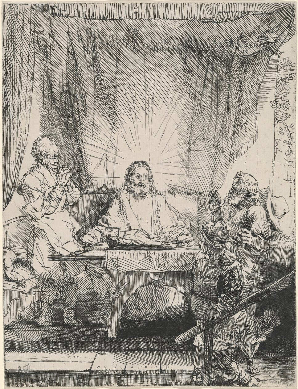Le Christ à Emmaüs : le grand format - Rembrandt van Rijn