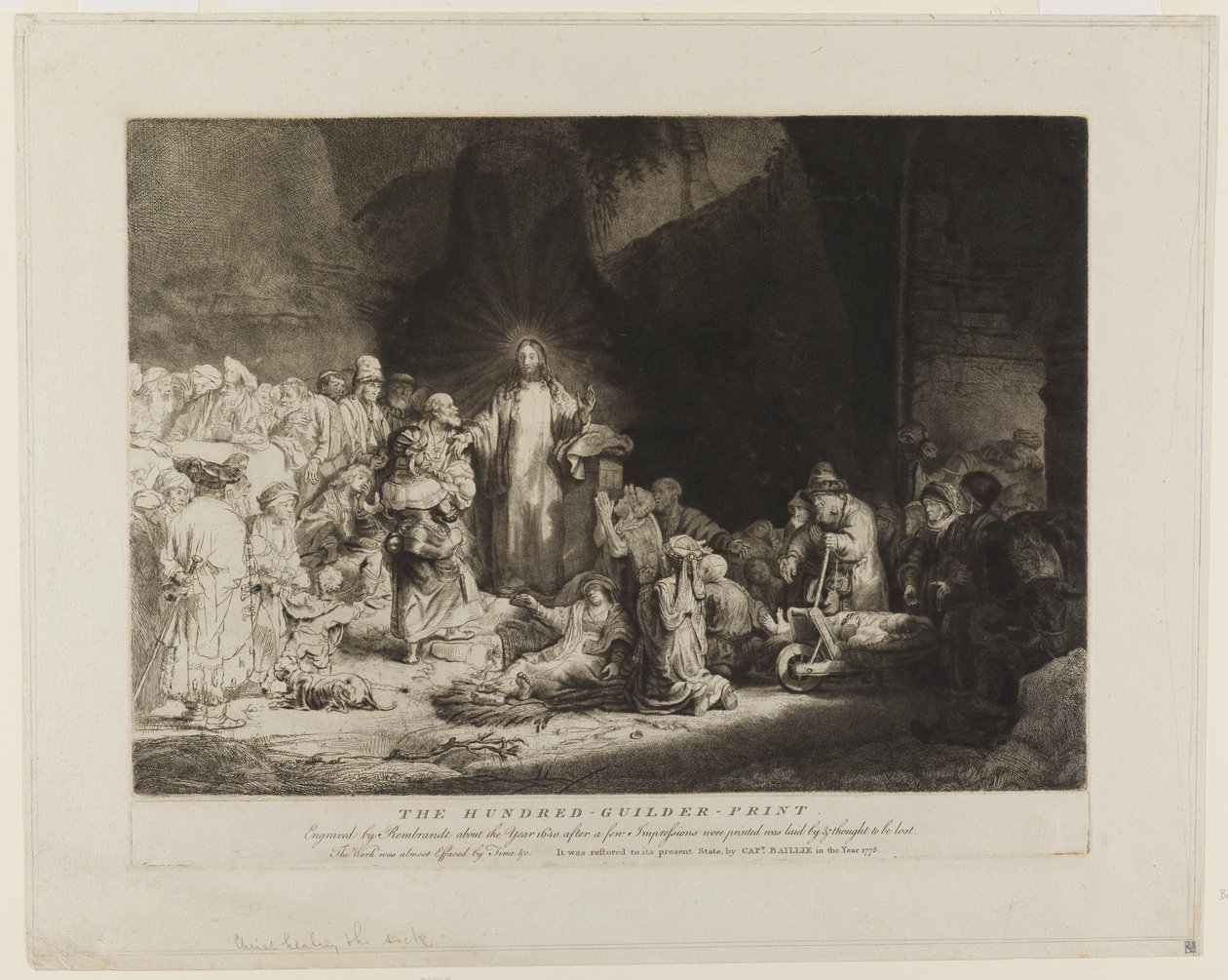 Le Christ entouré de malades, accueillant les petits enfants - Rembrandt van Rijn