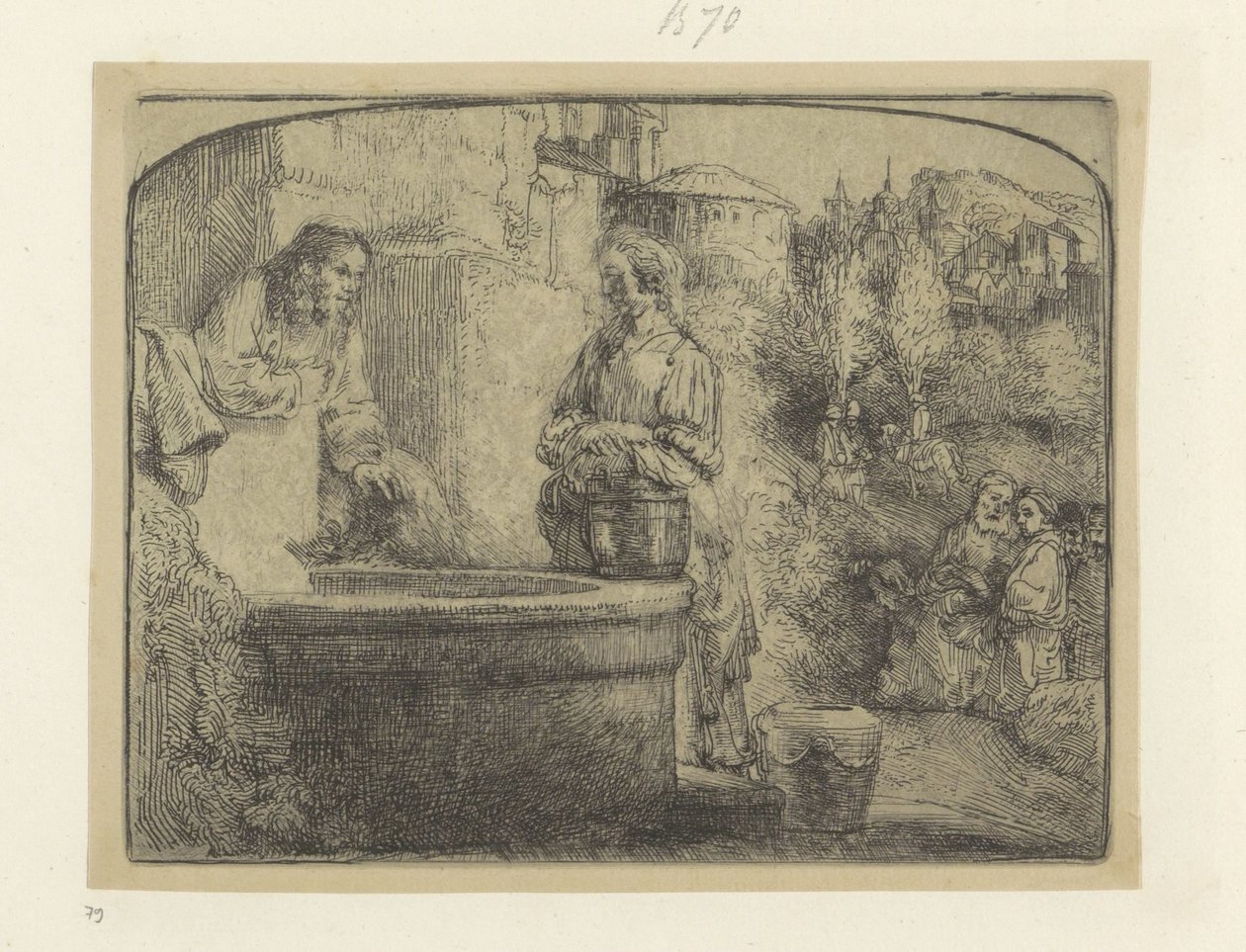 Christ et la femme samaritaine - Rembrandt van Rijn