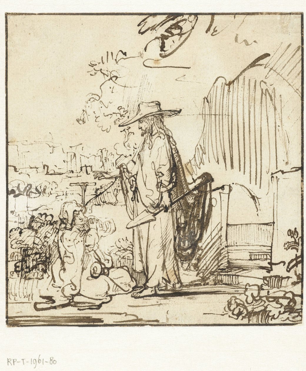 Le Christ apparaît à Marie-Madeleine (Noli me tangere) - Rembrandt van Rijn