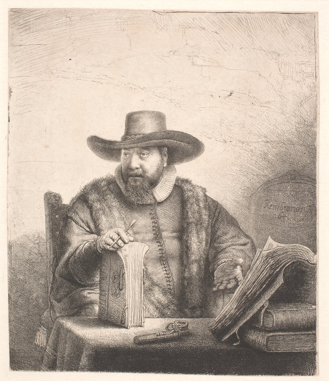 Cornelis Claesz Anslo, prédicateur mennonite - Rembrandt van Rijn