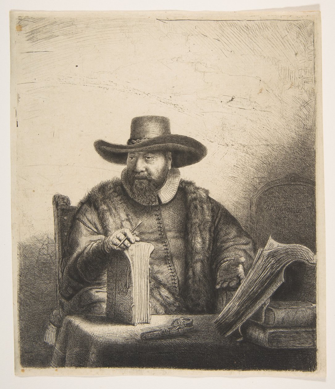 Cornelis Claesz Anslo, prédicateur - Rembrandt van Rijn