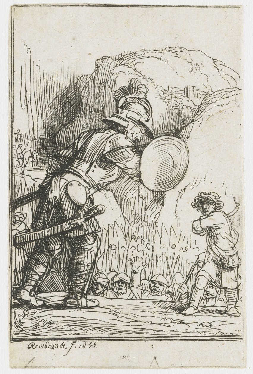 David et Goliath - Rembrandt van Rijn