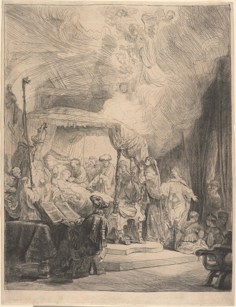 La Mort de la Vierge - Rembrandt van Rijn