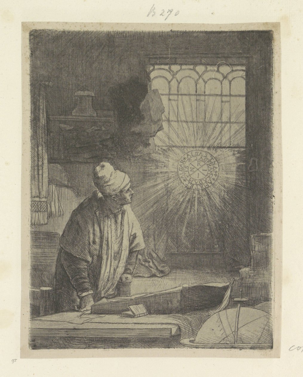 Savant dans son cabinet de travail (Faust) - Rembrandt van Rijn